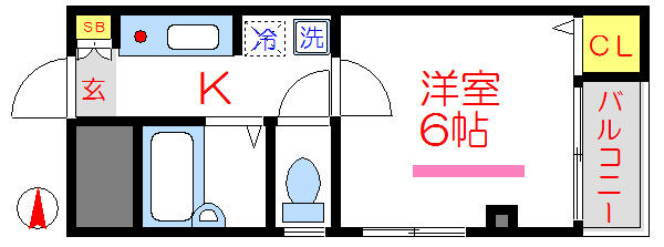 クラウン曳舟 間取り
