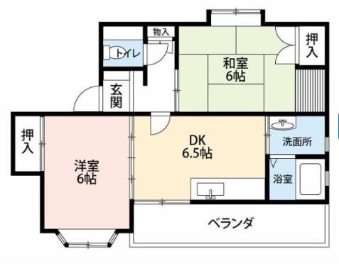 サンワハイツⅠ 101号室 間取り