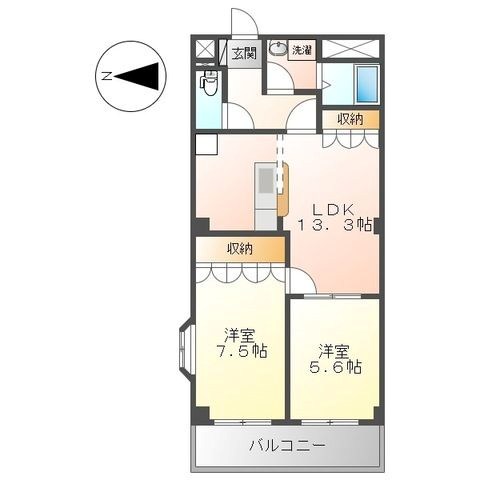 アールヴヘイム 205号室 間取り