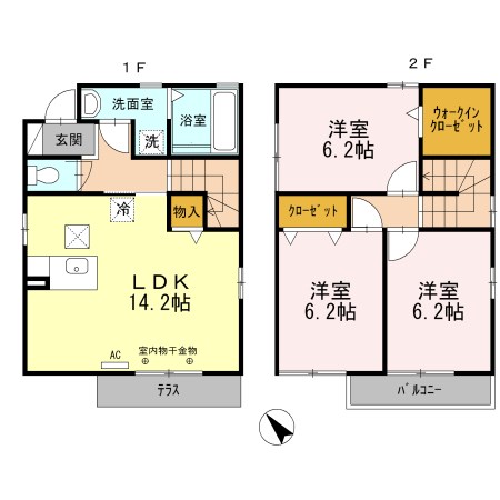 初生町貸家　F 間取り図