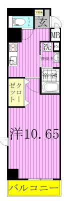 COMFORT 601号室 間取り