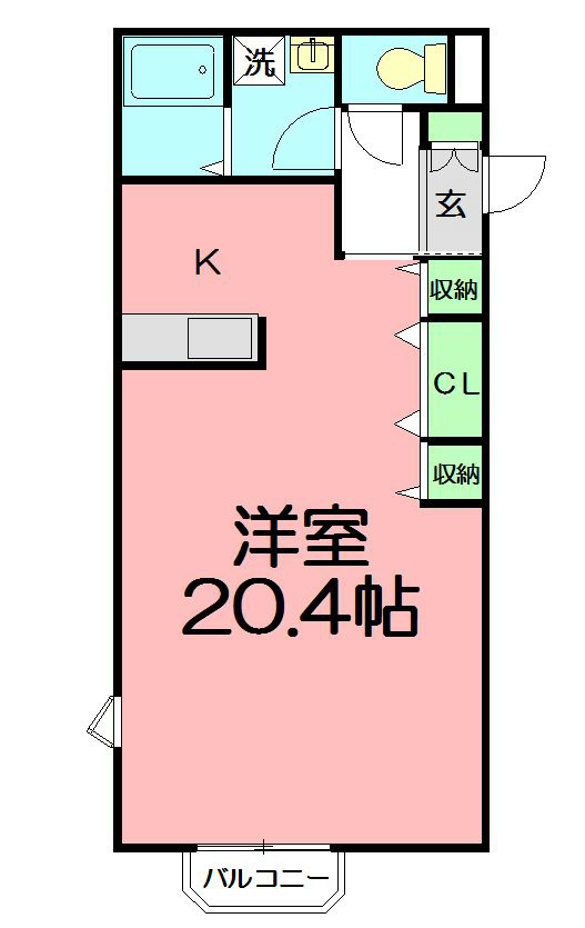 feel鎌倉 101号室 間取り