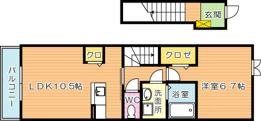 ソレアード陣原 間取り図