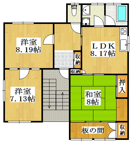 ファミリー西明石 間取り図