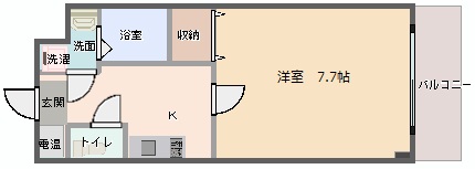 レインボーハイムⅡ 間取り図