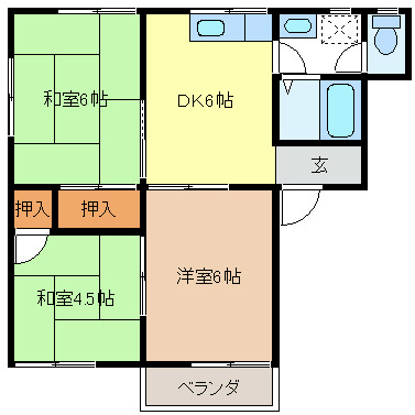 クレセントヴィレッジＡ棟 間取り