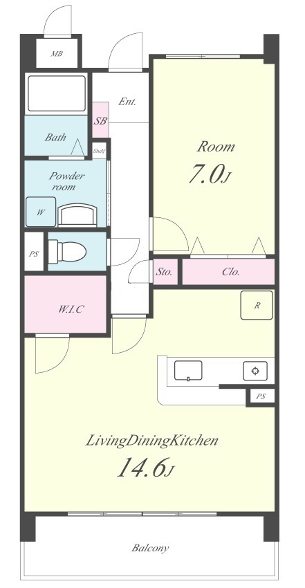 レ・ゼール 間取り図