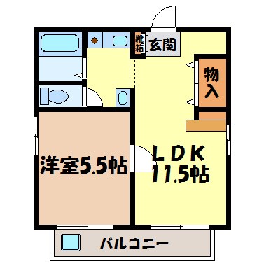 富士レイホービル第５ 間取り図