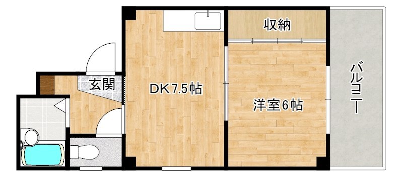 コーポ田町 201号室 間取り