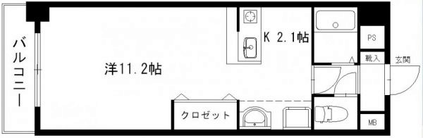 ビリーヴヒルズ 1-C号室 間取り