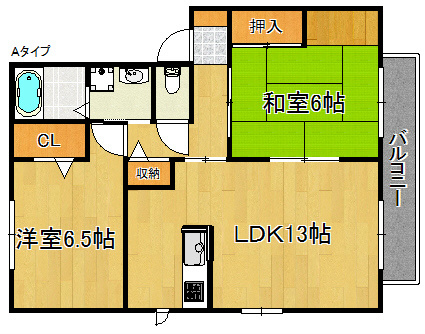 ディライト新家ＡＢ棟 間取り