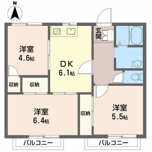 メゾンオリーヴィエ 間取り図