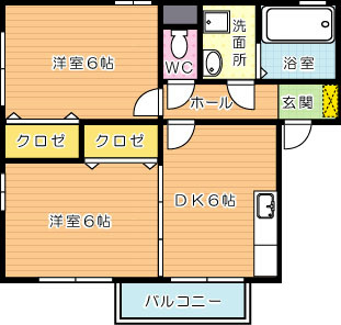 ハート学研台　Ａ棟 間取り図