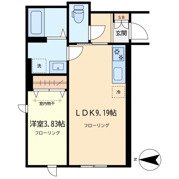 ソレイユ鷹番 103号室 間取り
