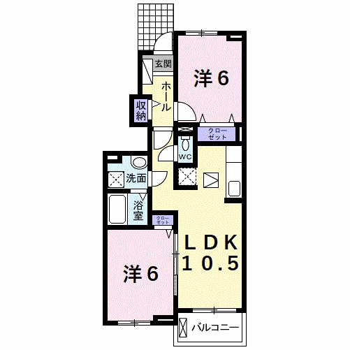 ヒルズ　kei 102号室 間取り