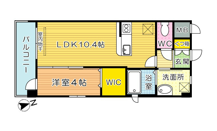 AGORA中原(アゴラ中原) 201号室 間取り