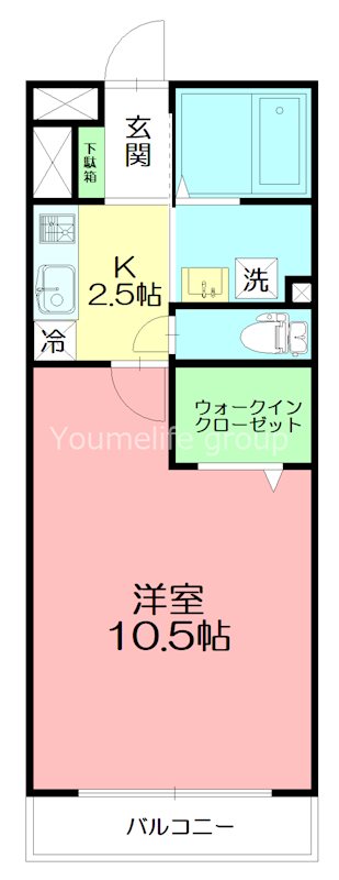 フローラルガーデン 306号室 間取り
