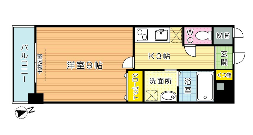 AGORA中原(アゴラ中原) 303号室 間取り