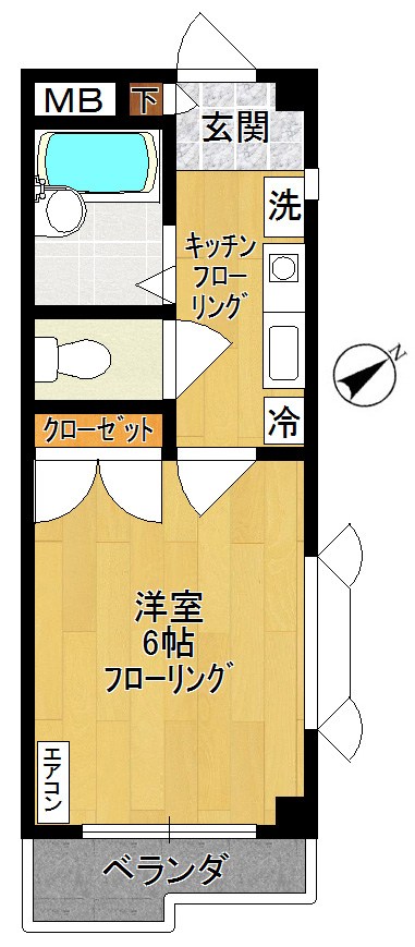 エスカレントⅠ 間取り図