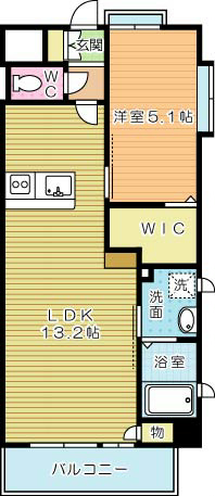 ギャラクシーヴィーラブライト 310号室 間取り