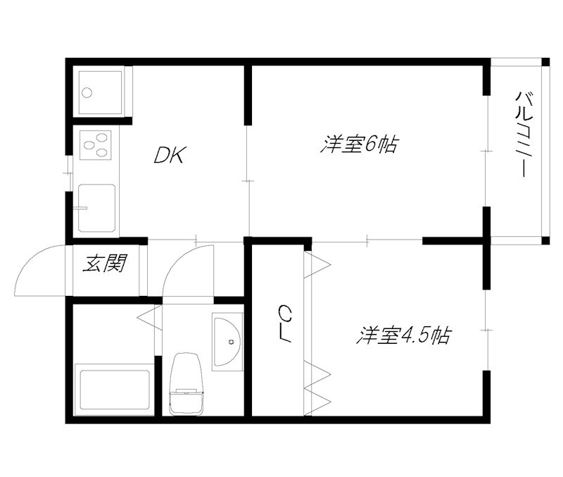 コーポ東加古川 間取り図
