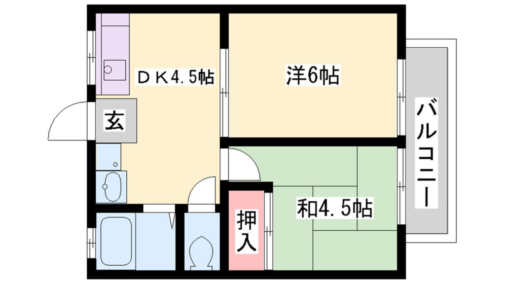 ラメール池田 間取り図