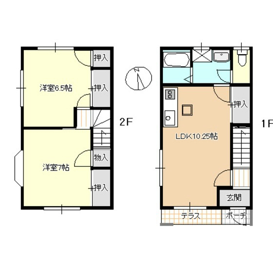 エクセレントK A3号室 間取り