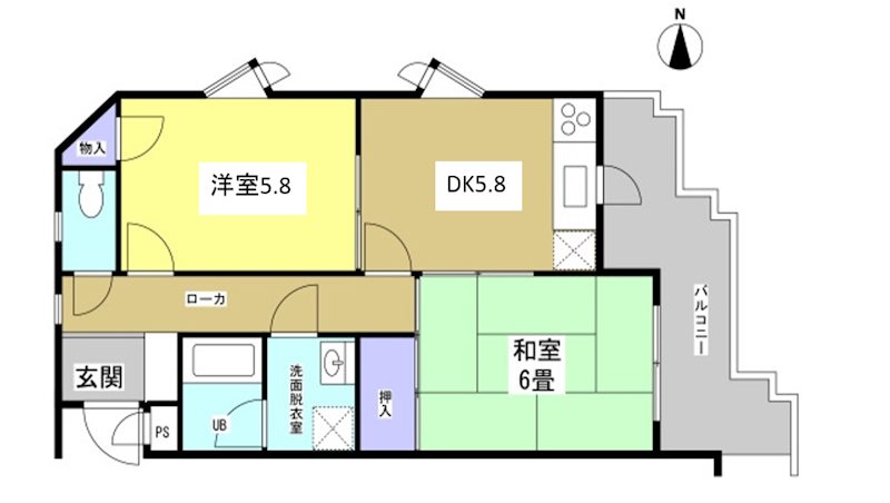ミラクル西塚 間取り図