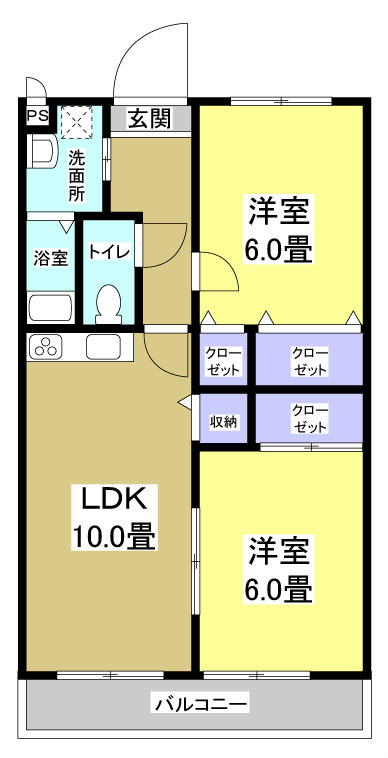 マンション紫雲Ｅ棟 間取り