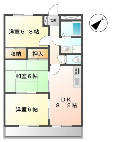 プリムヴェール 間取り図