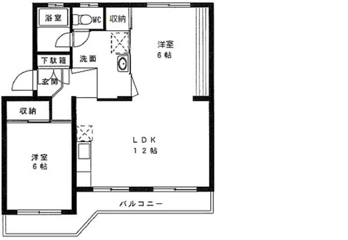 神谷マンション 301号室 間取り