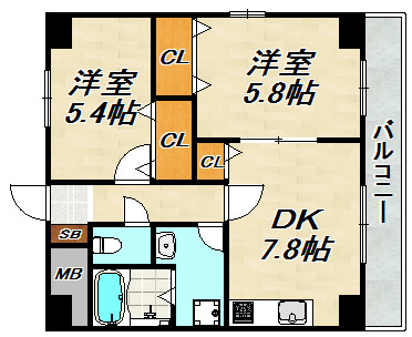 ファインコート北町 間取り図