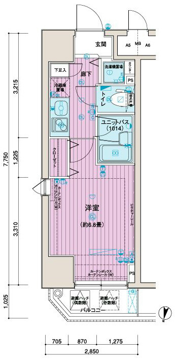 メインステージ中村橋 間取り
