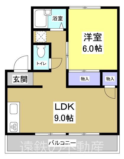 WESTHILL21 201号室 間取り