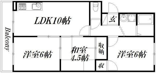 ロワイヤルマンション 間取り図