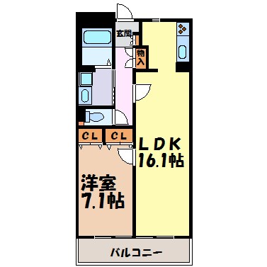 グラン・アベニュー名駅南 間取り図