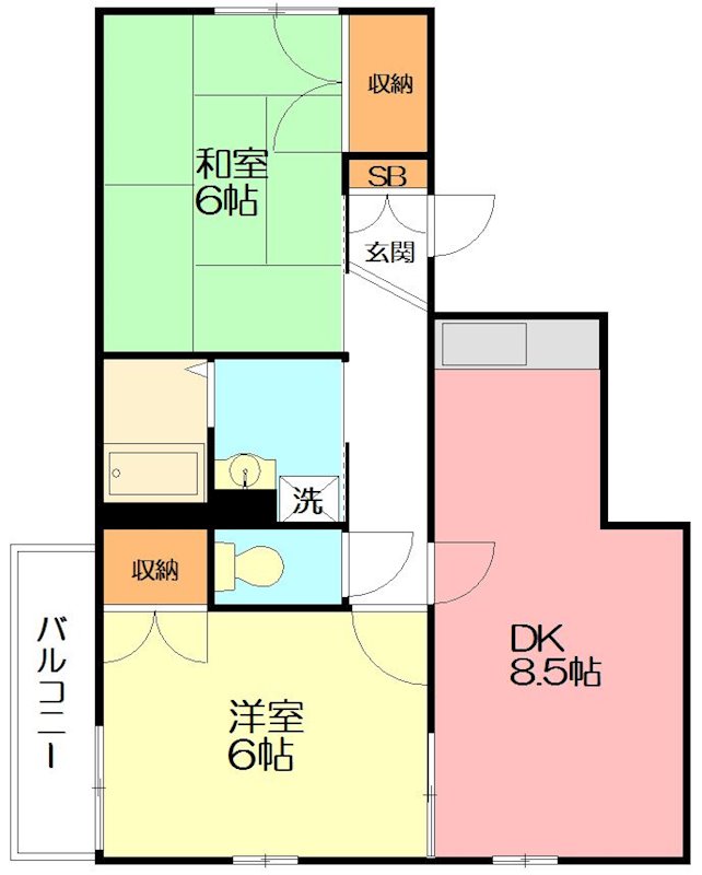 メゾン品濃坂 間取り