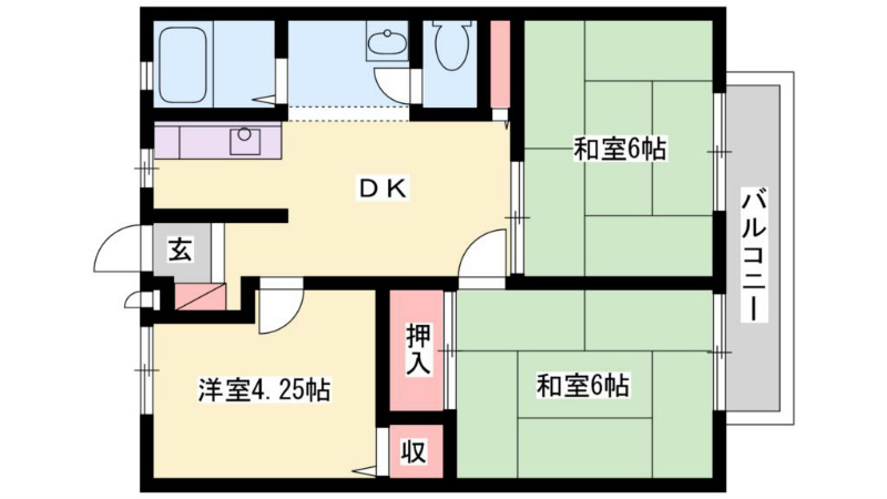 サンシティ松陽 間取り図