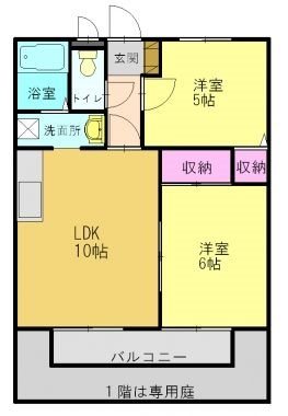 アークサキノミヤＡ・Ｂ 間取り図