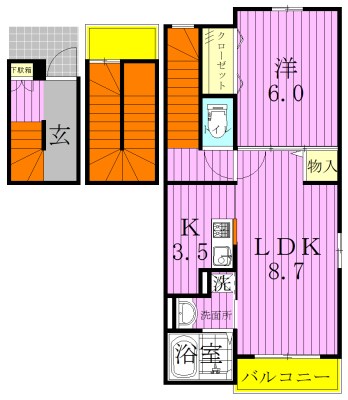 マウンテンエミネンスⅣ 301号室 間取り