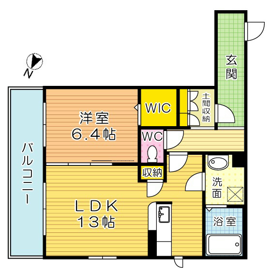 ブライト・グッド・メゾン明和 201号室 間取り
