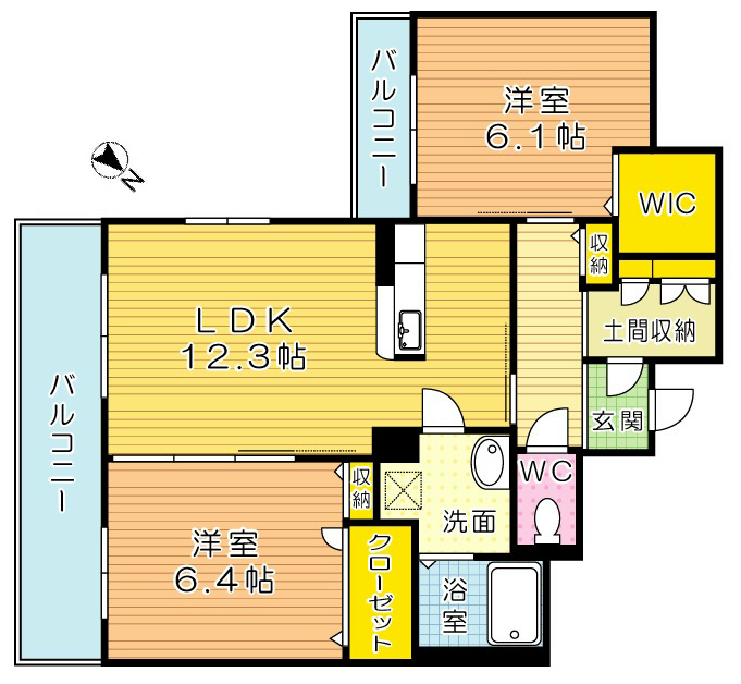 ブライト・グッド・メゾン明和 203号室 間取り