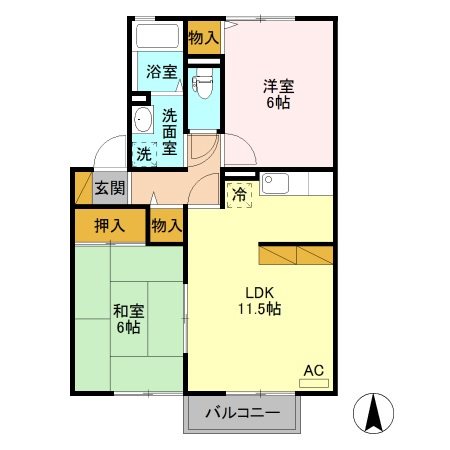 VIACLIFF　B 間取り