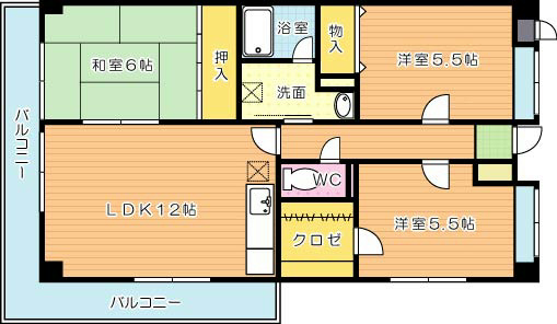 ペロパラシオ 501号室 間取り
