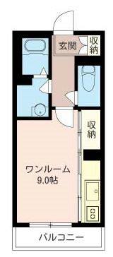 Villa Portier 302号室 間取り