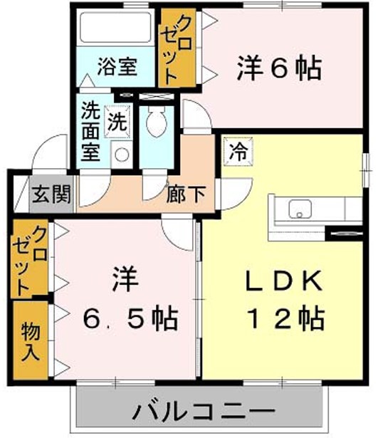 ラカーサ大池　Ｗ棟 間取り