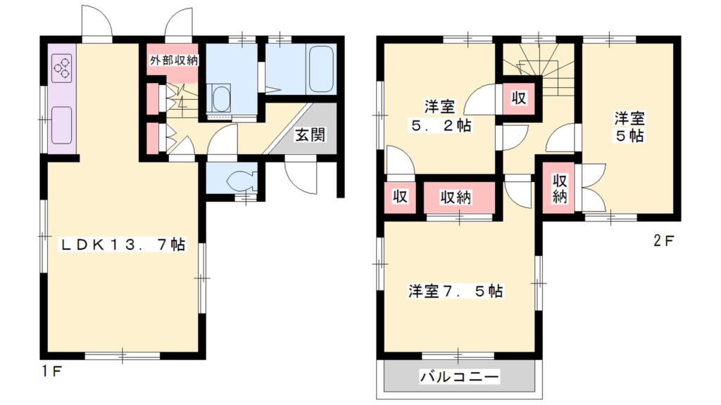 ロレーヌハイツ宝殿II 間取り図