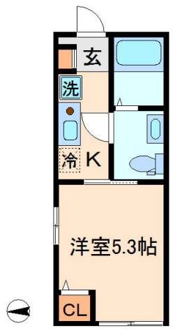 POMS洋光台（ポムス） 104号室 間取り