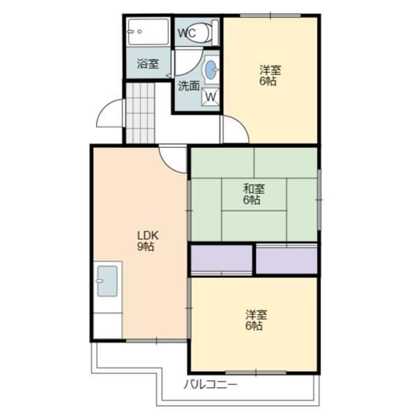 マンションブルースカイ 間取り図