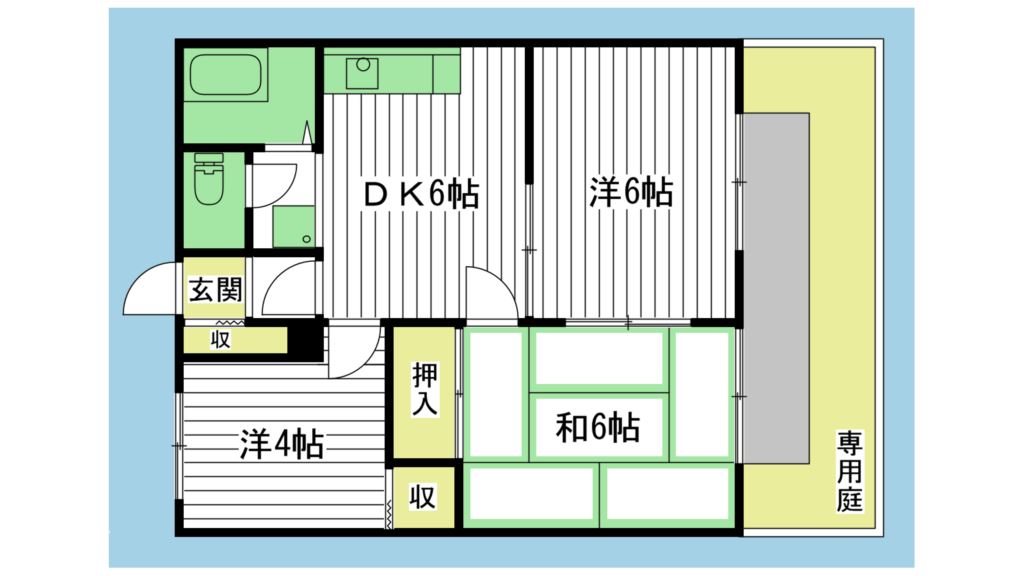 ハイツエヴァーグリーン 間取り図